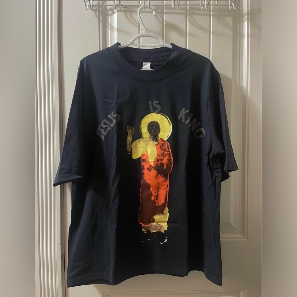 Kanye West Jesus is king
Los Angeles Apparel Navy Jesus Graphic Tee